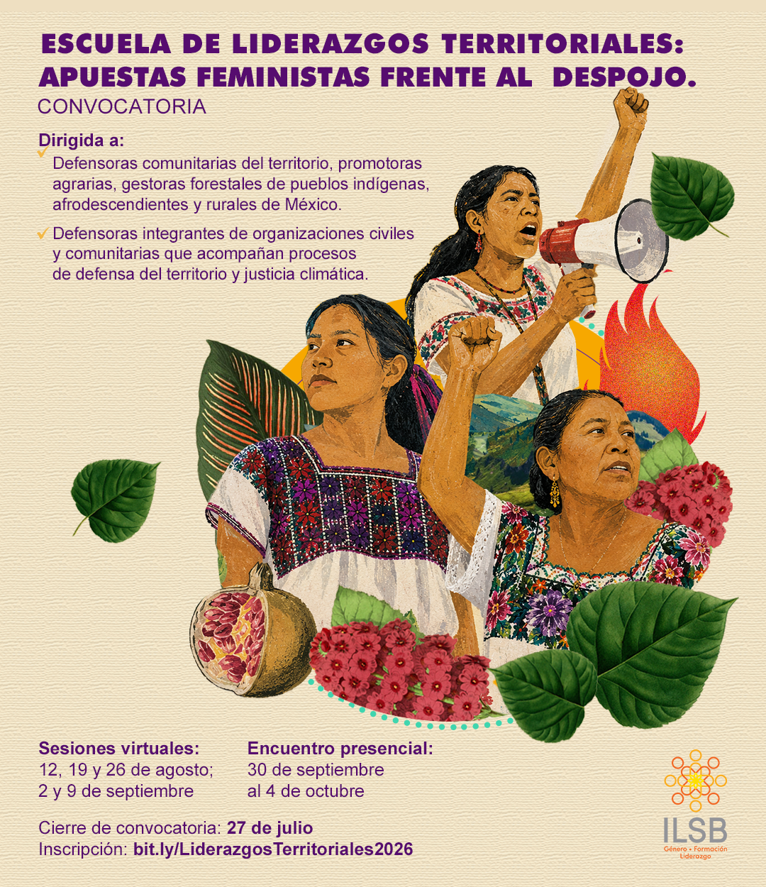 Cartel Encuentro Apuestas Feministas por la Justicia Climática